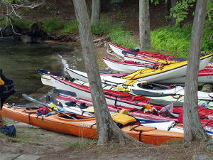 kayaks at Murphy's Point